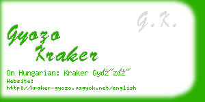 gyozo kraker business card